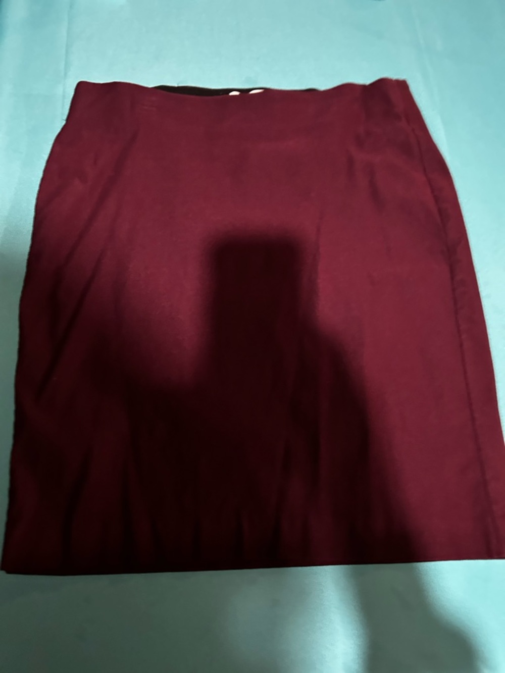 Elle Wine Red Pencil Skirt